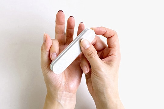 自爪のサンディングのやり方